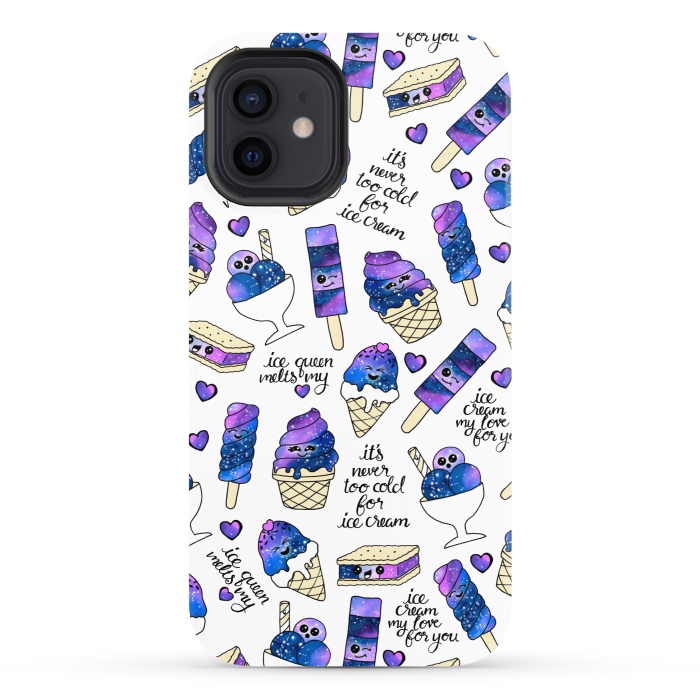 iPhone 12 StrongFit Galaxy Ice Cream by gingerlique