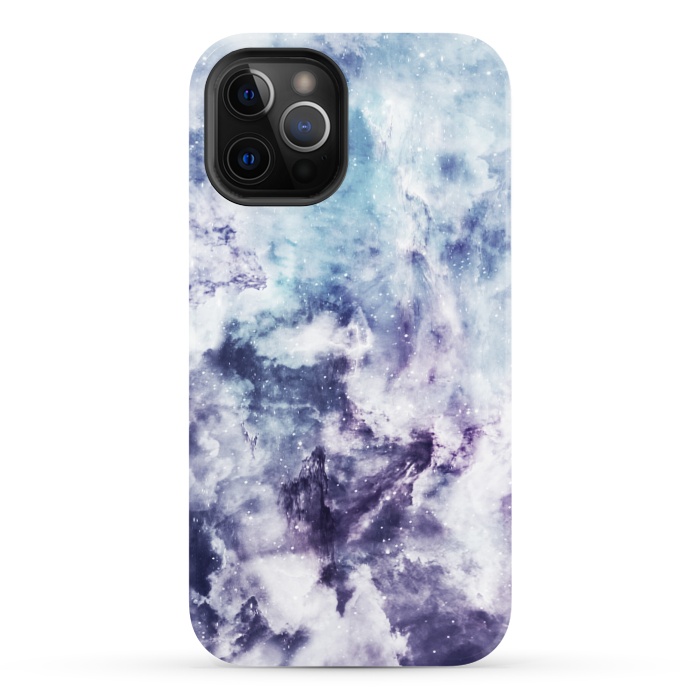 iPhone 12 Pro StrongFit Blue purple marble by Jms