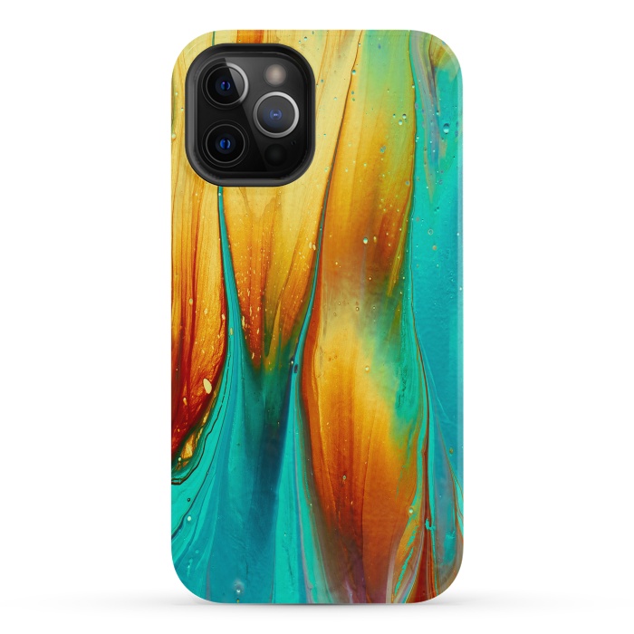iPhone 12 Pro StrongFit Colorful Ink Marble by  Utart