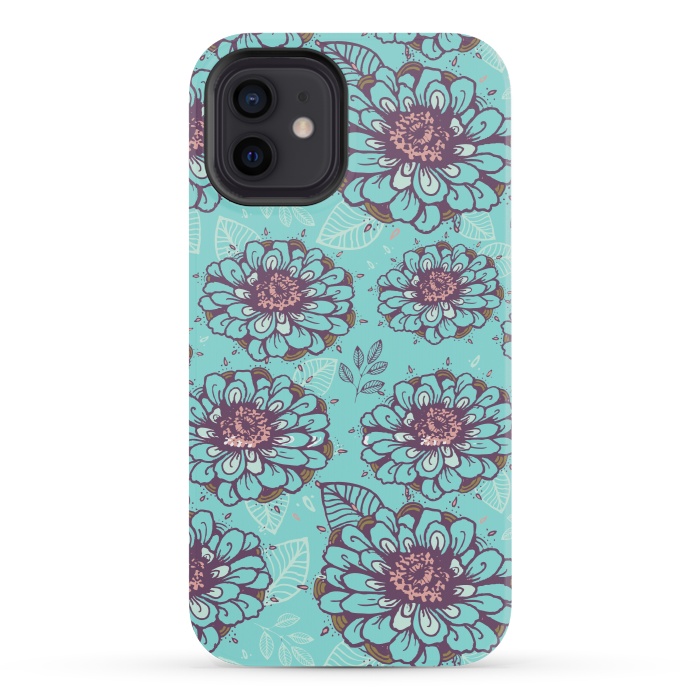 iPhone 12 mini StrongFit Floral Garden  by Rose Halsey