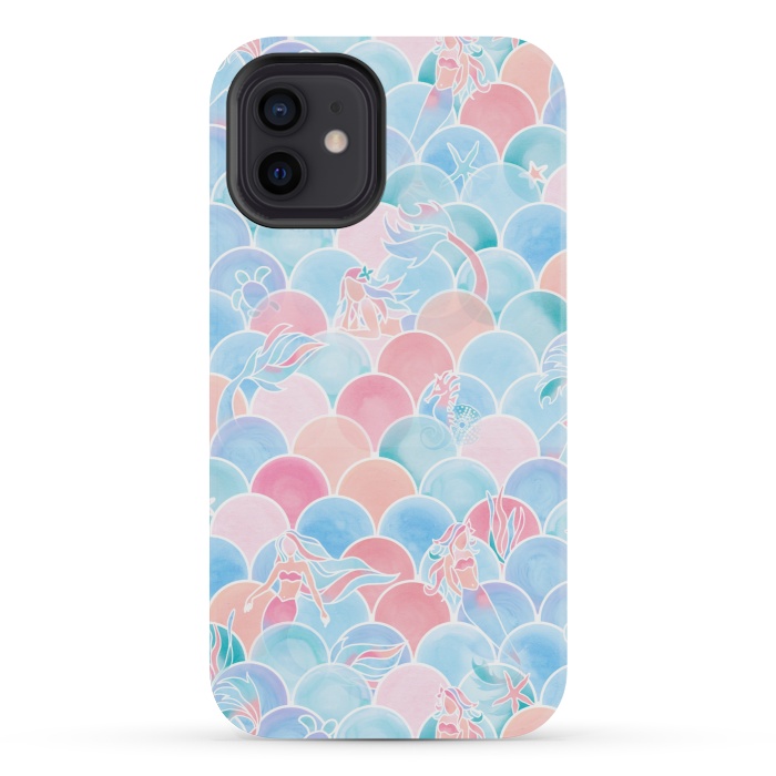 iPhone 12 mini StrongFit Bubbly Sunset Ocean by gingerlique