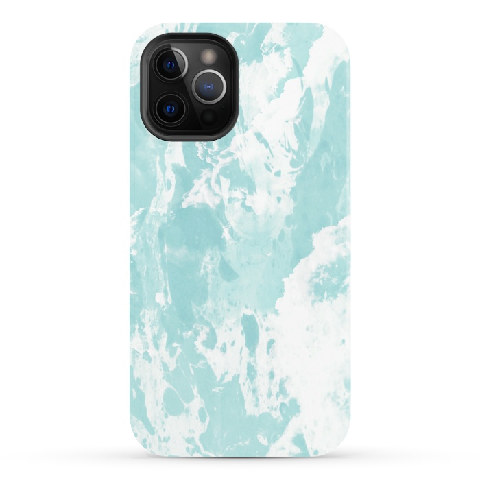 iPhone 12 Pro StrongFit Mint blue abstract by Jms