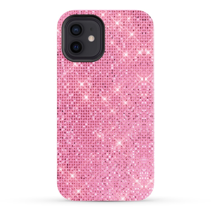 iPhone 12 StrongFit Pink Glitter by Alemi