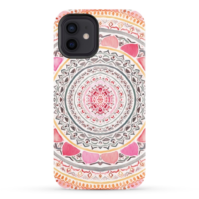 iPhone 12 StrongFit Pastel Bohemian Mandala   by Tigatiga