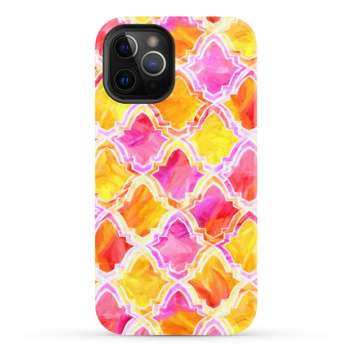 iPhone 12 Pro StrongFit Marrakesh Inspired Moroccan In Sunset Colors  by Tigatiga