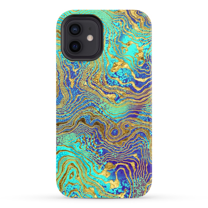 iPhone 12 StrongFit Abstract Marble V by Art Design Works