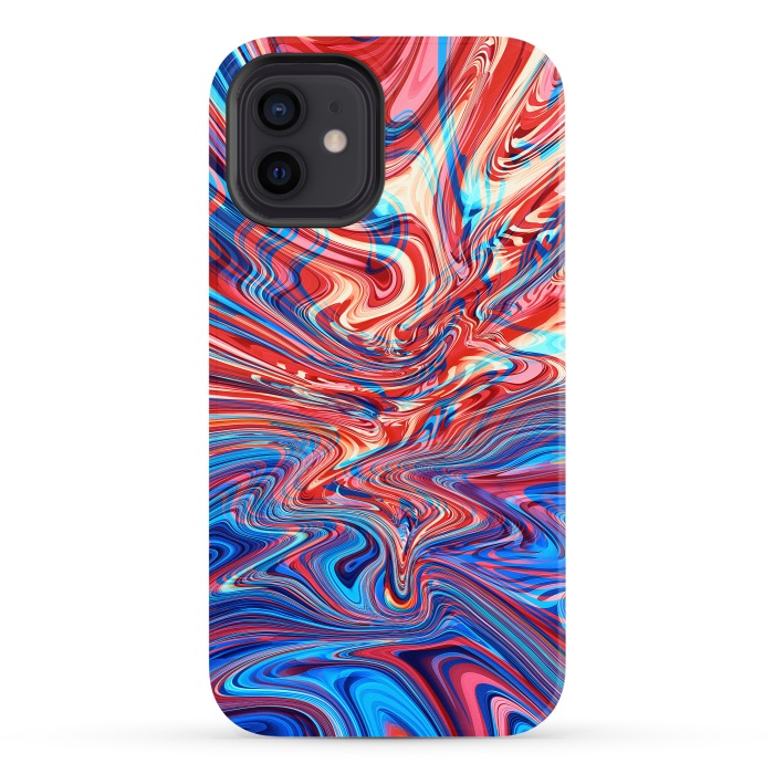 iPhone 12 StrongFit Abstract Waves by Art Design Works