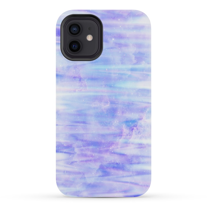 iPhone 12 mini StrongFit Purple galaxy marble by Jms