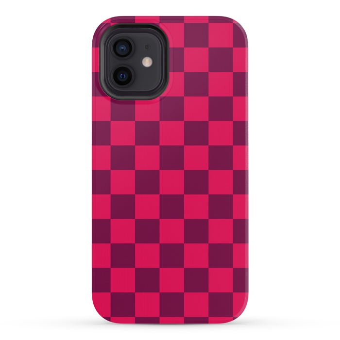 iPhone 12 mini StrongFit Checkered Pattern IV by Art Design Works