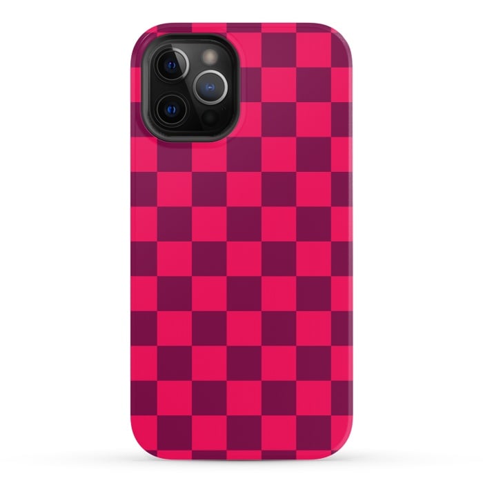 iPhone 12 Pro StrongFit Checkered Pattern IV by Art Design Works