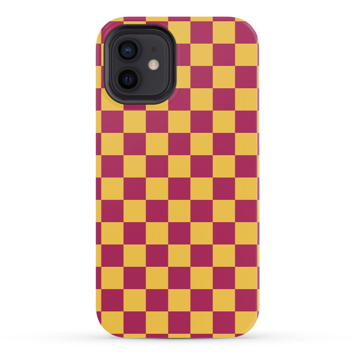 iPhone 12 mini StrongFit Checkered Pattern VII by Art Design Works