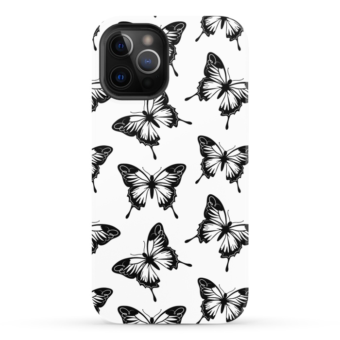 iPhone 12 Pro StrongFit Elegant butterflies by Martina