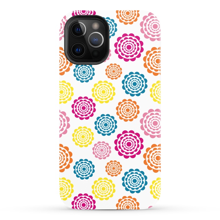iPhone 12 Pro StrongFit Bright Flowers by Martina