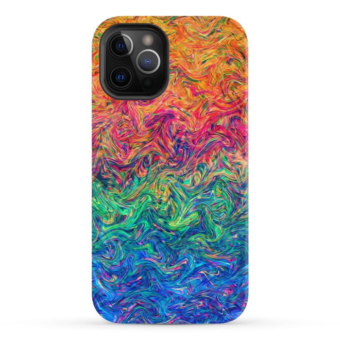 iPhone 12 Pro StrongFit Fluid Colors G249 by Medusa GraphicArt