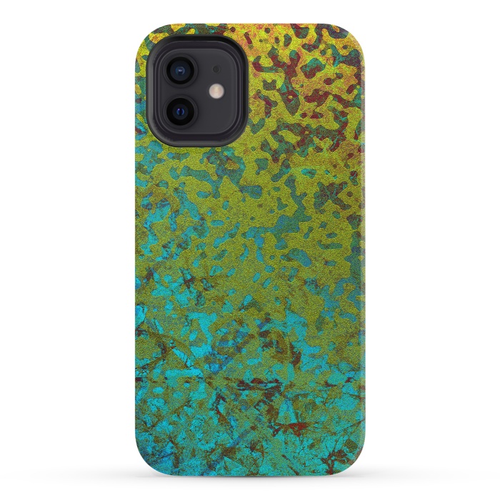 iPhone 12 StrongFit Colorful Corroded Background G292 by Medusa GraphicArt