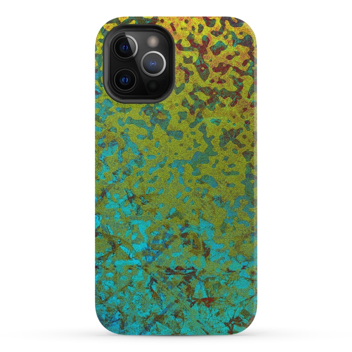 iPhone 12 Pro Max StrongFit Colorful Corroded Background G292 by Medusa GraphicArt