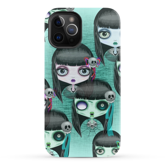 iPhone 12 Pro StrongFit Zombie Doll The Dark Side  by BluedarkArt