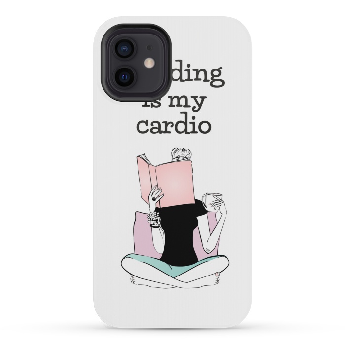 iPhone 12 mini StrongFit Reading is my cardio by Martina