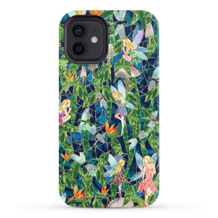 iPhone 12 StrongFit Emerald Forest Fairies by gingerlique