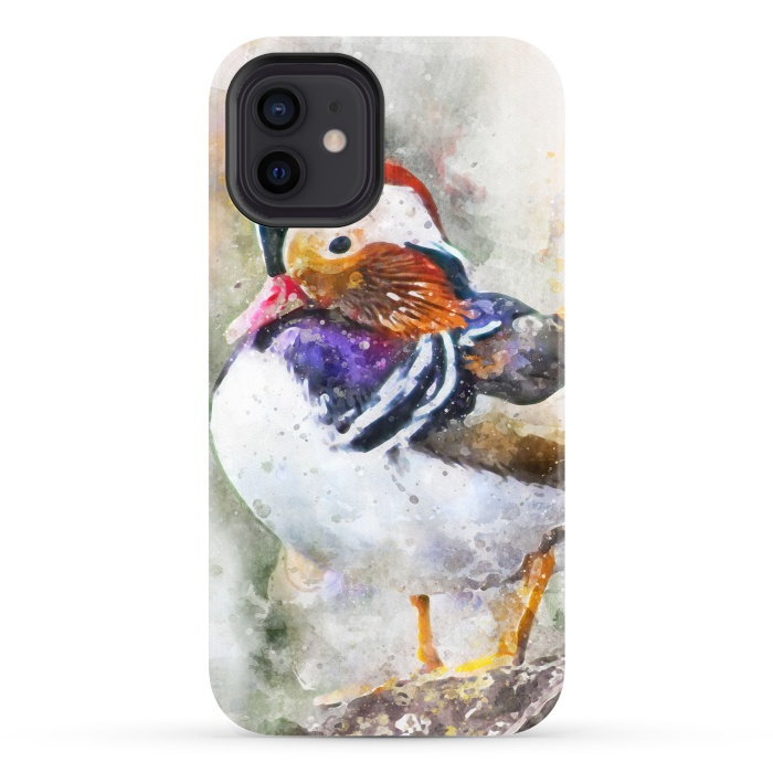 iPhone 12 StrongFit Mandarin Duck by Creativeaxle