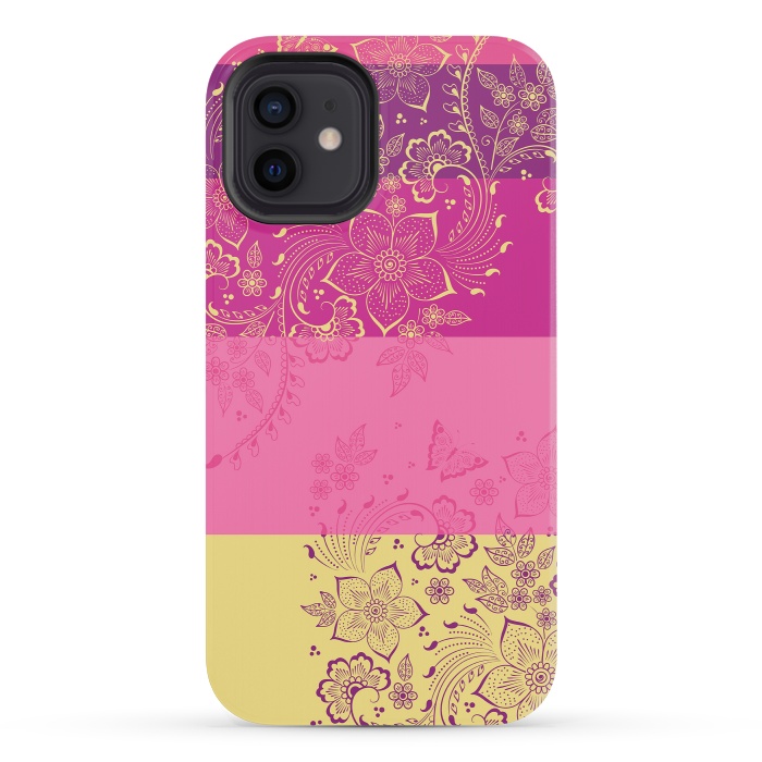 iPhone 12 mini StrongFit Wild Flowers by Rossy Villarreal