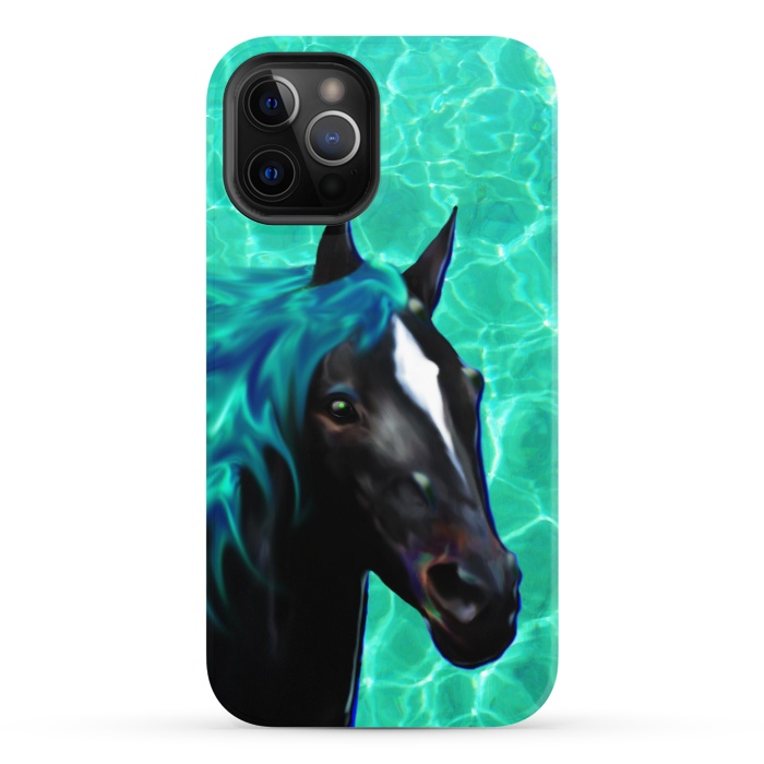 iPhone 12 Pro StrongFit Horse Spirit Water Dream by BluedarkArt