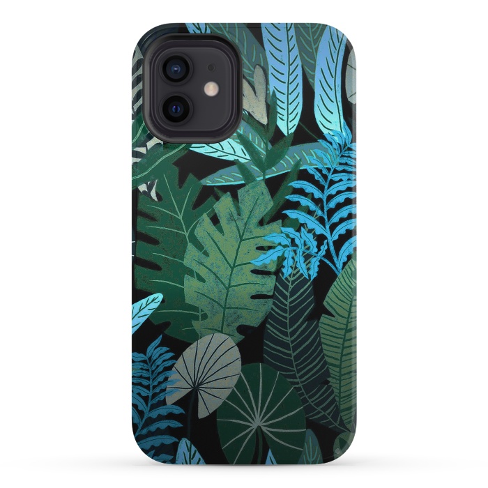 iPhone 12 mini StrongFit Tropical Jungle at Night- Eve's Jungle by  Utart
