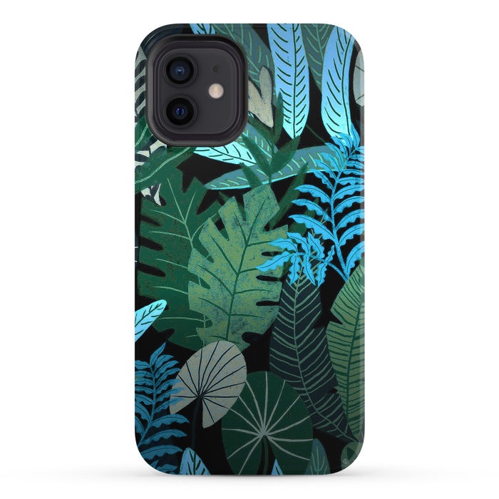 iPhone 12 StrongFit Tropical Jungle at Night- Eve's Jungle by  Utart
