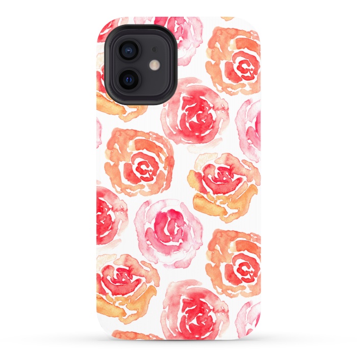 iPhone 12 StrongFit Rows of Roses  by Tigatiga