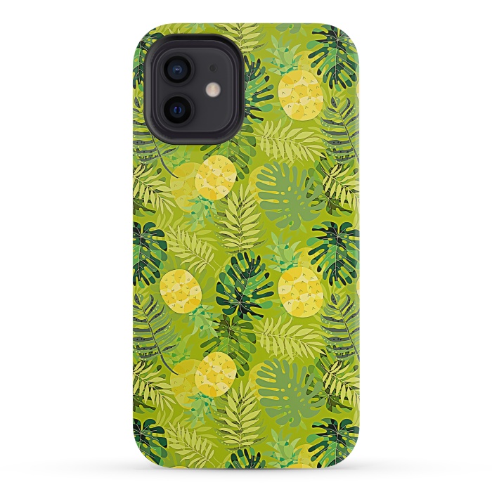 iPhone 12 mini StrongFit Eve's colorful pineapple garden Jungle by  Utart