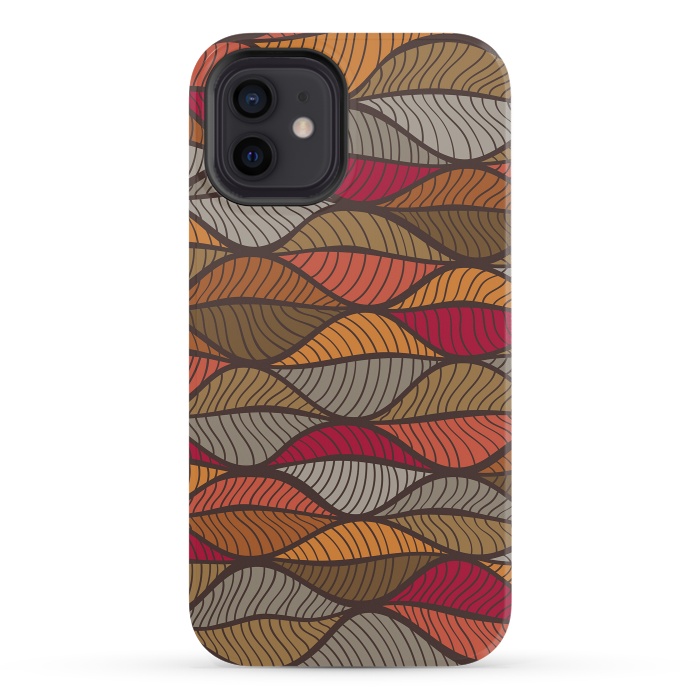 iPhone 12 mini StrongFit Sea of Autumn Leaves by Majoih