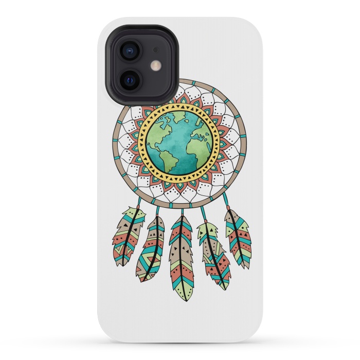 iPhone 12 mini StrongFit World Dreamcatcher by Pom Graphic Design