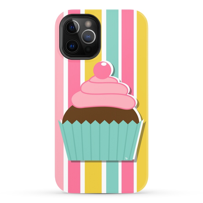 iPhone 12 Pro StrongFit Colorful cupcake by Martina