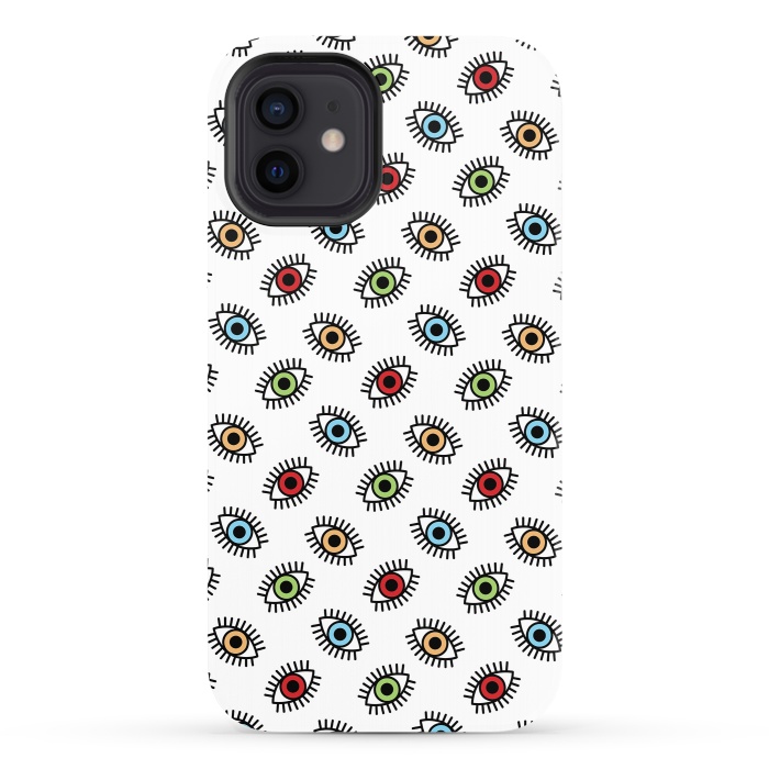 iPhone 12 StrongFit Eyes pattern by Laura Nagel