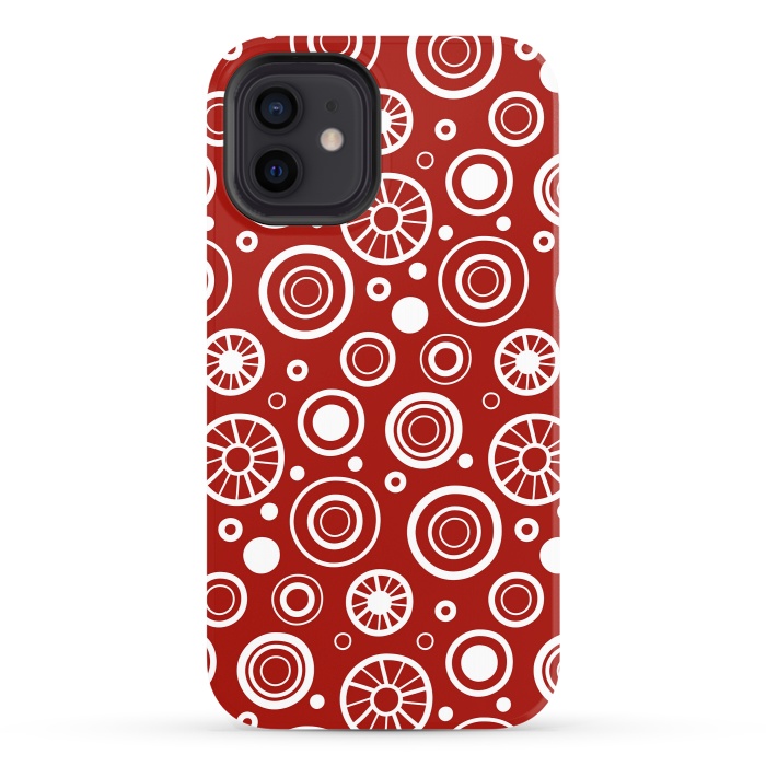 iPhone 12 StrongFit Crazy White Dots by Majoih