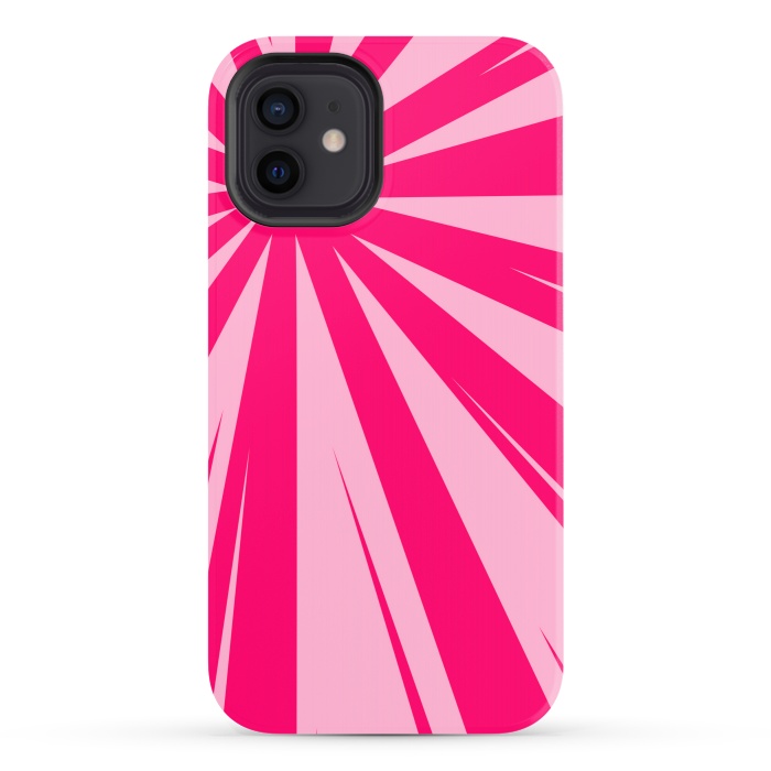 iPhone 12 StrongFit pink lines pattern 2 by MALLIKA
