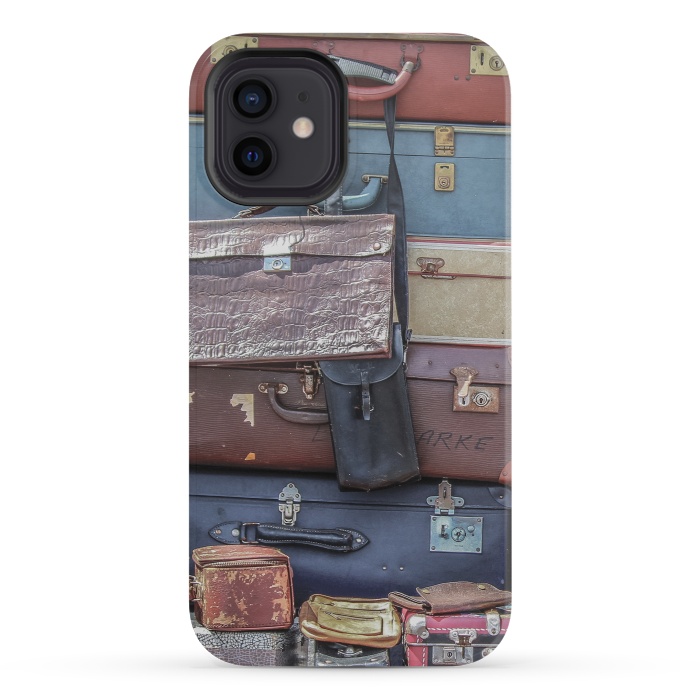 iPhone 12 mini StrongFit Collection Of Old Suitcase by Andrea Haase