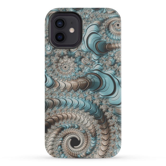 iPhone 12 StrongFit Fantastic Fractal Swirls by Andrea Haase