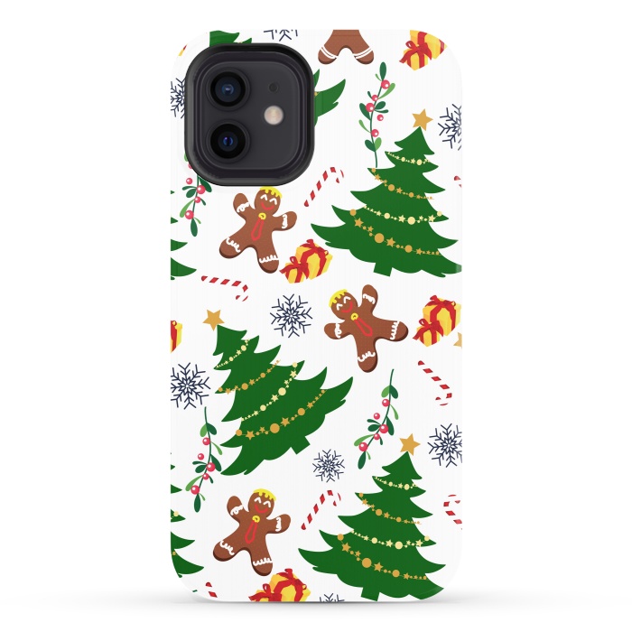 iPhone 12 StrongFit Holly Jolly Christmas by Allgirls Studio