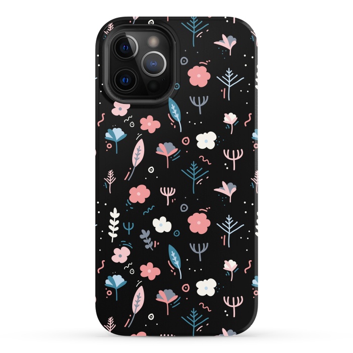 iPhone 12 Pro StrongFit Whimsical Floral by Allgirls Studio