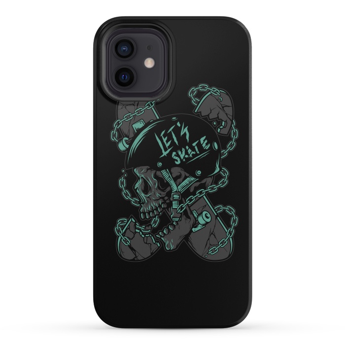 iPhone 12 mini StrongFit Skullboarder by Afif Quilimo