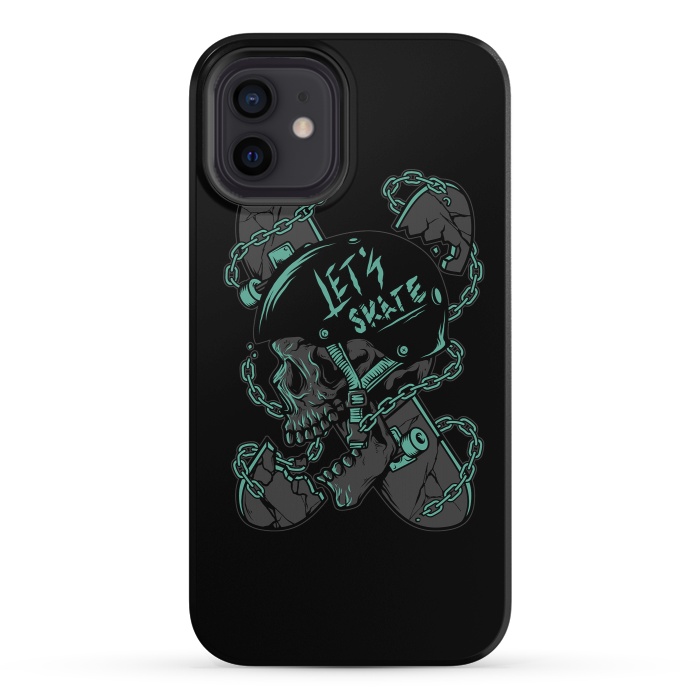 iPhone 12 StrongFit Skullboarder by Afif Quilimo
