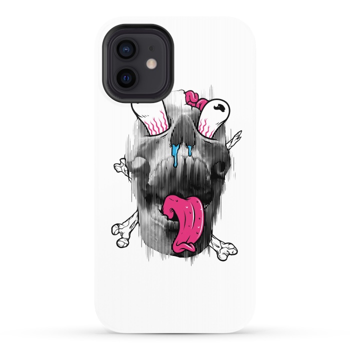 iPhone 12 StrongFit Scary Skull by Afif Quilimo