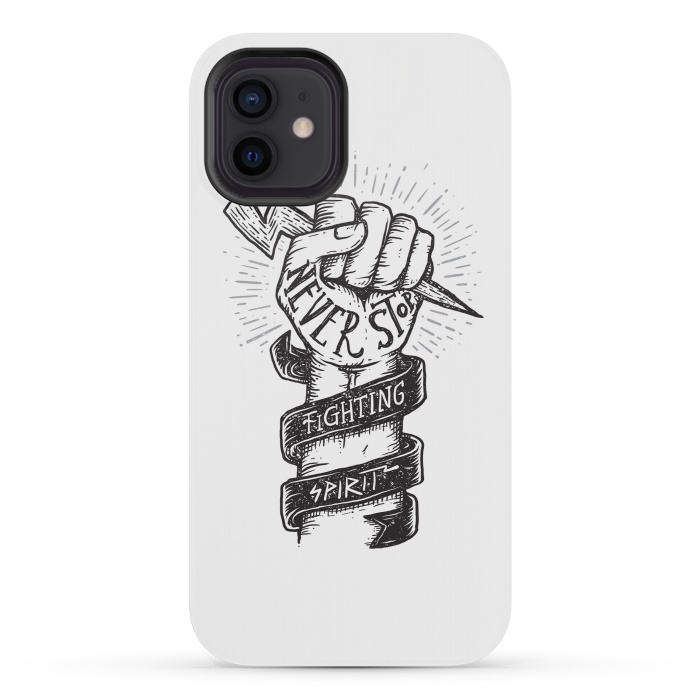 iPhone 12 mini StrongFit Never Stop Fighting Spirit by Afif Quilimo