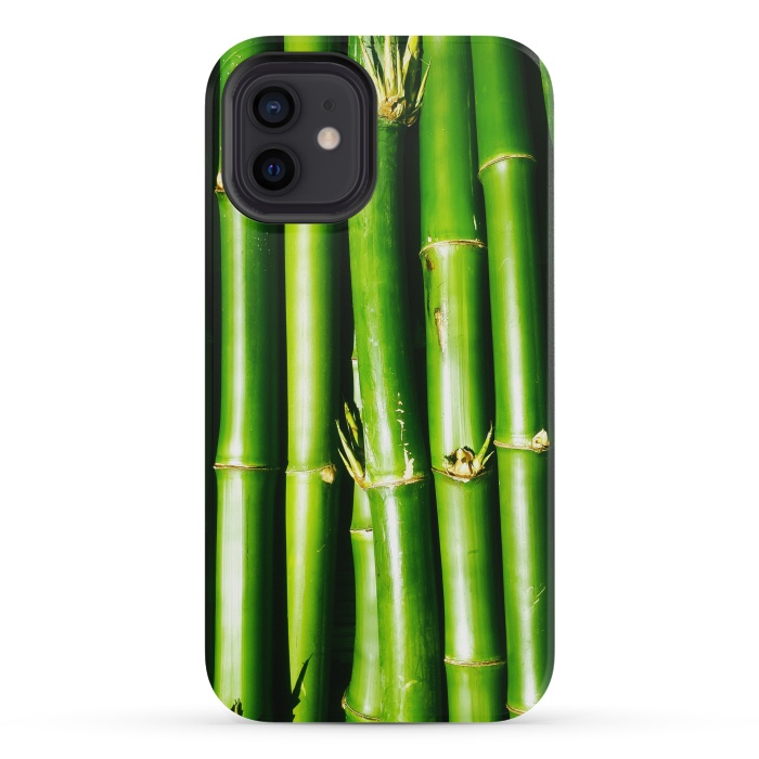 iPhone 12 mini StrongFit Bamboo Zen Green Nature by BluedarkArt
