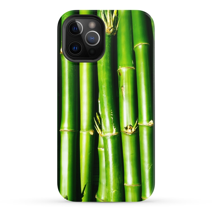 iPhone 12 Pro StrongFit Bamboo Zen Green Nature by BluedarkArt