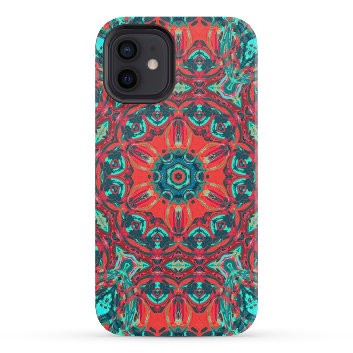 iPhone 12 mini StrongFit Abstract Mandala II by Art Design Works
