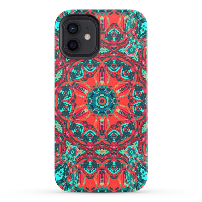 iPhone 12 StrongFit Abstract Mandala II by Art Design Works