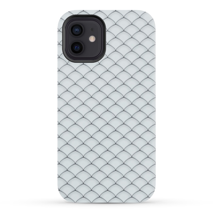 iPhone 12 mini StrongFit Fish Scale Pattern by Art Design Works