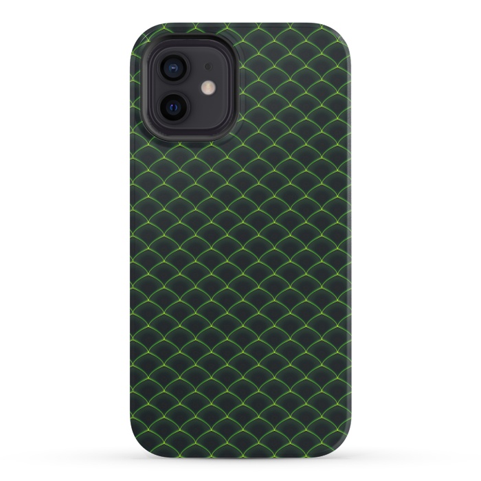iPhone 12 StrongFit Reptile Scales Pattern by Art Design Works